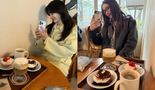 연남동에서 만난 핑클 이진과 성유리