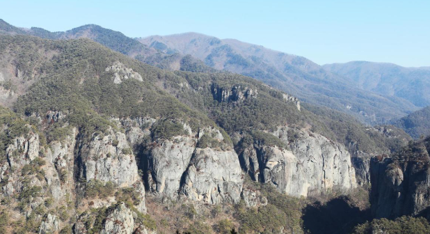 주왕산 풍경
