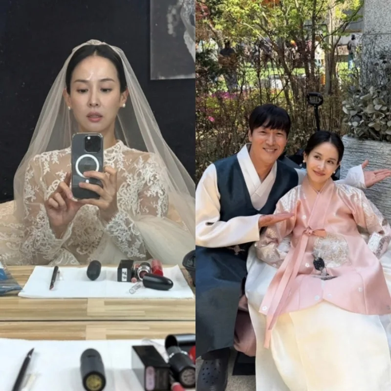 조여정 순백 웨딩드레스